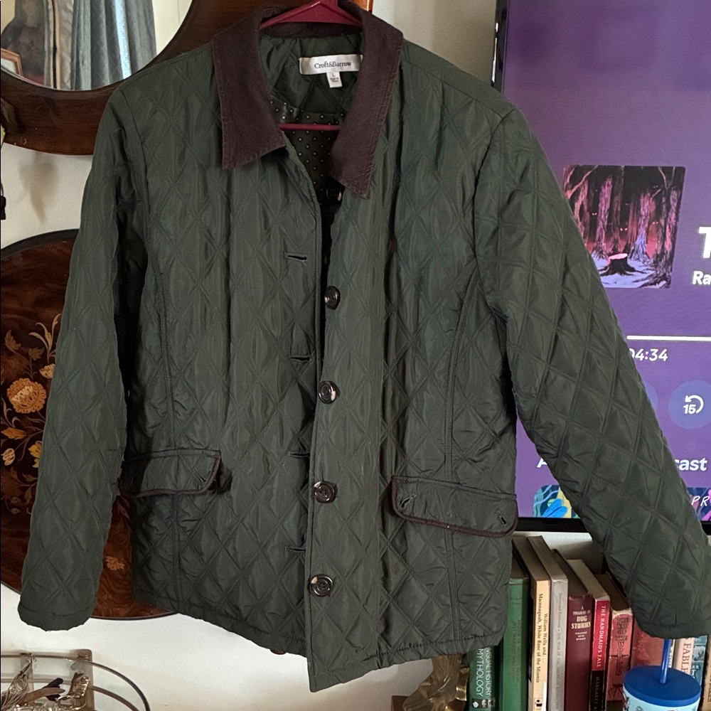 Croft & Barrow Olive Quilted Jacket